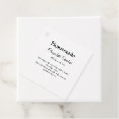 自家製チョコレートクッキーで作られたラブアド文字 フェイバータグ (インサイチュ)