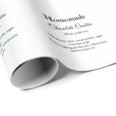 自家製チョコレートクッキーで作られたラブアド文字 ラッピングペーパー (ロールコーナー)