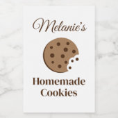 自家製チョコレートチップクッキーカスタム食品ラベル フードラベル (シングルラベル)