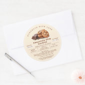 自家製チョコレートチップクッキーコテージ食品法 ラウンドシール (封筒)