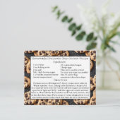 自家製チョコレートチップクッキーレシピカード ポストカード (スタンド正面)