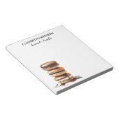 自家製チョコレートマカロンデッサーツパティシシェフ ノートパッド (アングル)