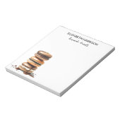 自家製チョコレートマカロンデッサーツパティシシェフ ノートパッド (回転)