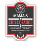 自家製チリソース シール (正面)