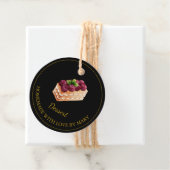 自家製デザートケーキメッセージカード |黒 フェイバータグ (インサイチュ)