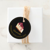 自家製デザートチーズケーキメッセージカード |黒 フェイバータグ (インサイチュ)