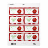 自家製トマトスープラベル ラベル (フルシート)