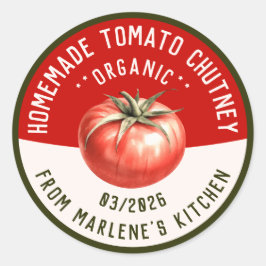 自家製トマトチャツニーと2色 ラウンドシール