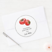 自家製トマトラベル ラウンドシール (封筒)