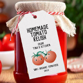 自家製トマトリッシュメッセージカード付き名前をカスタムする ギフトタグ