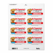 自家製ドッグフード健康なペットフード料理室 ラベル (フルシート)