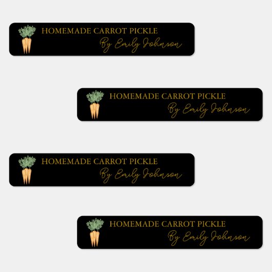 自家製ニンジン漬け薄いラベル ラベル (グループ)