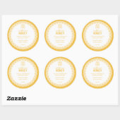 自家製ハニーオーガニックステッカー ラウンドシール (シート)