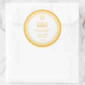自家製ハニーオーガニックステッカー ラウンドシール (バッグ)