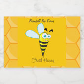 自家製ハニージャールラベル – カスタムハニーラベル フードラベル (シングルラベル)