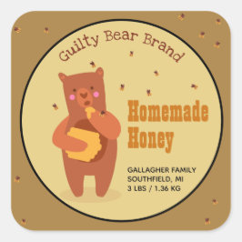 自家製ハニージャー スクエアシール