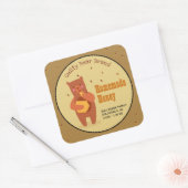 自家製ハニージャー スクエアシール (封筒)