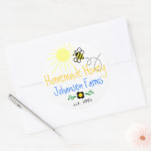 自家製ハニーパーソナライズされた- ラウンドシール (封筒)