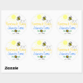 自家製ハニーパーソナライズされた- ラウンドシール (シート)