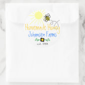 自家製ハニーパーソナライズされた- ラウンドシール (バッグ)