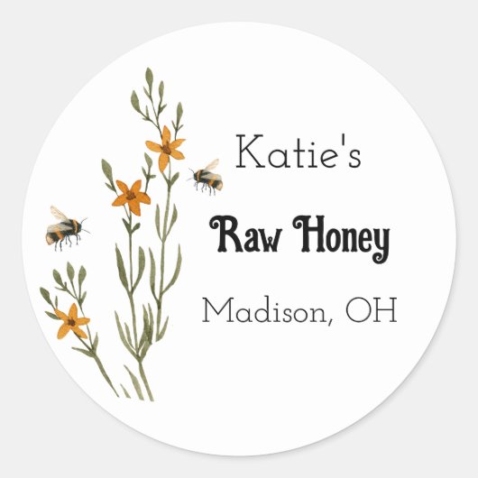 自家製ハニープロダクトシール ラウンドシール (正面)