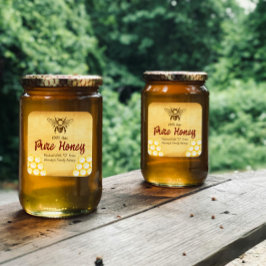 自家製ハニー編集可能ラベルシール ラウンドシール