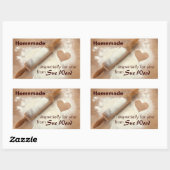 自家製ハートカスタムベーキングシール 長方形シール (シート)