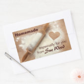 自家製ハートカスタムベーキングシール 長方形シール (封筒)