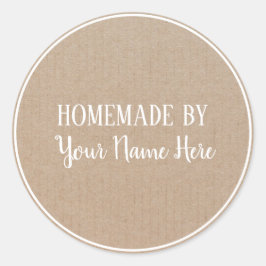 自家製バイクッキーケーキヴィンテージクラフト ラウンドシール