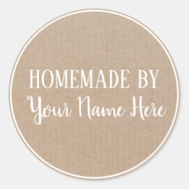 自家製バイクッキーケーキヴィンテージクラフト ラウンドシール