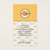 自家製バス&体カレンデュラワイルドフラワーギフトラベル (裏面)