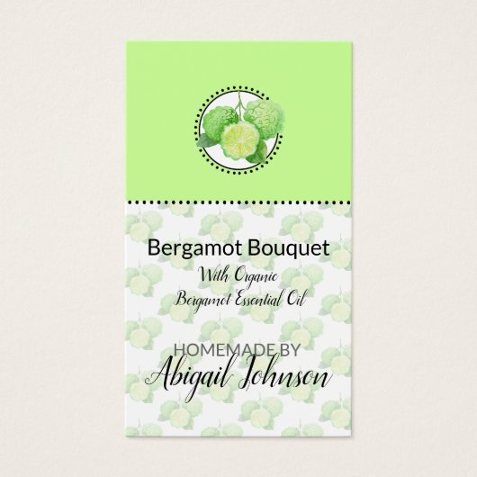 自家製バス&体ベルガモットシトラスギフトラベル (正面)