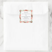 自家製バニラエキスボトルのラベルシール スクエアシール (バッグ)