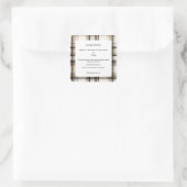 自家製バニラエキスボトルのラベル スクエアシール (バッグ)