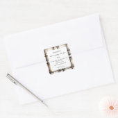 自家製バニラエキスボトル成分ラベル スクエアシール (封筒)