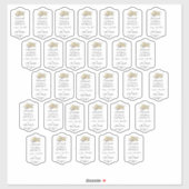 自家製バニラエクスポカスタムートカットビニールラベル シール (シート)