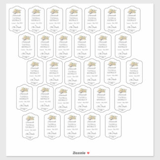 自家製バニラエクスポカスタムートカットビニールラベル シール