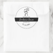 自家製バーベキューソースBBQラベル ラウンドシール (バッグ)