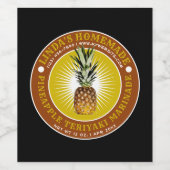 自家製パイナップルテリヤキマリネードテンプレート ワインラベル (シングルラベル)