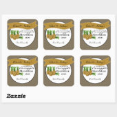 自家製パイナップルムーンシャインパーソナライズされた スクエアシール (シート)