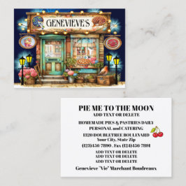 自家製パイ、ペストリー、ベーカリー名刺 名刺