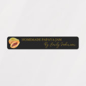 自家製パパイヤジャムシンラベル ラベル (デザイン1)