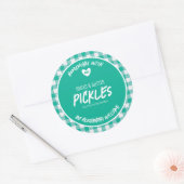 自家製パンとバター漬け丸シール ラウンドシール (封筒)