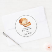 自家製パンのレーベル ラウンドシール (封筒)