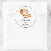 自家製パンのレーベル ラウンドシール (バッグ)