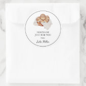 自家製パンのレーベル ラウンドシール (バッグ)