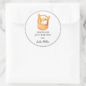 自家製パンのレーベル ラウンドシール (バッグ)