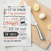 自家製パンプキンパイレシピ |農家 キッチンタオル (四つ折り)