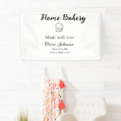 自家製パン屋さん オリジナルテキスト名 カスタム 横断幕 (インサイチュ)