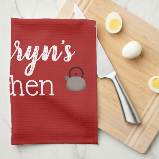 自家製パーソナライズされたのキッチンタオル キッチンタオル (四つ折り)